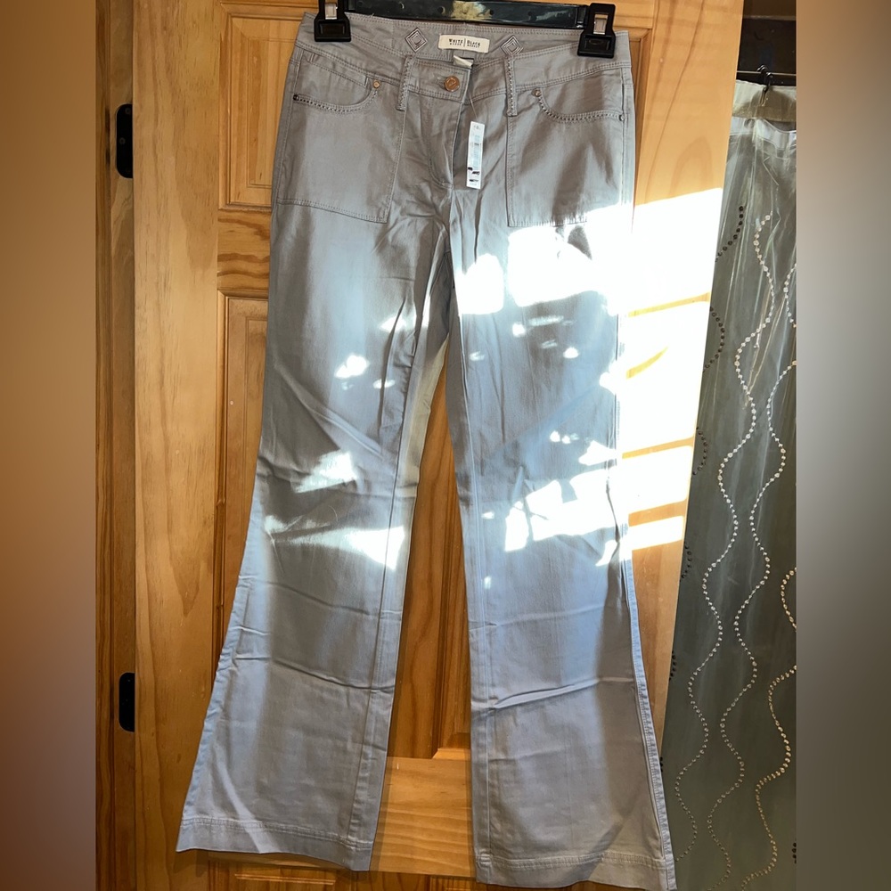 WHBM gray bootleg pants